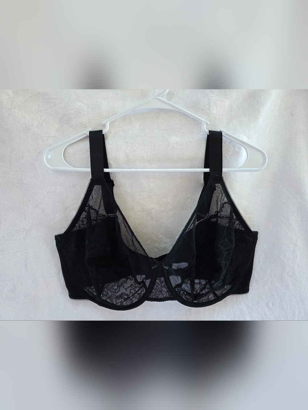 HSIA Women's Underwire Semi-sheer Lace Cups Size 40H